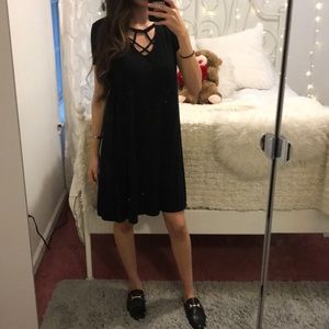 Black loose dress